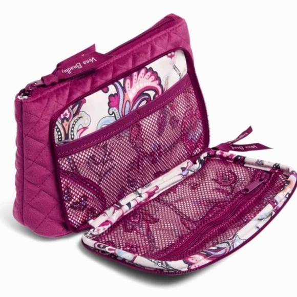 “VERA BRADLEY” Velvet Cosmetic Travel Organizer - Picture 2 of 11